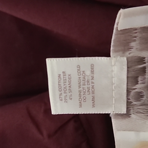 LOFT RUFFLED WINE COLOR Wrap Blouse - Picture 9 of 10